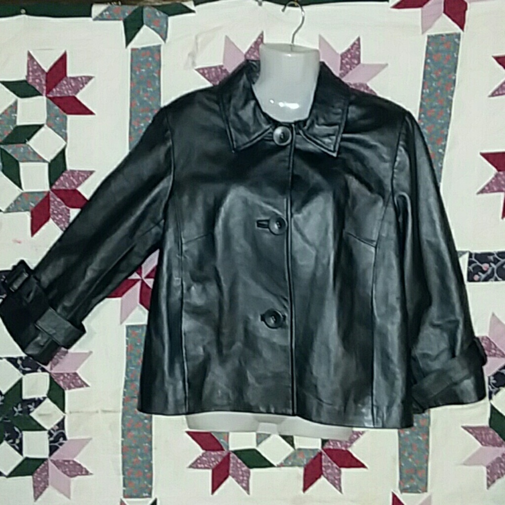 Leather Alfani Jacket